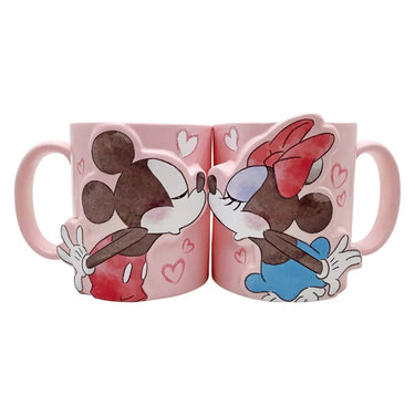 Disney Mickey & Minnie Mouse Kiss Pair Mug - Kawaii Toys